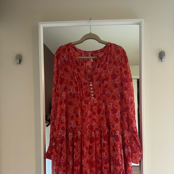 Free People Tiers For You Maxi Size Large NWOT - Picture 3 of 5
